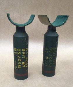 Vietnam War Period 3.5 inch Rocket Display Stands.