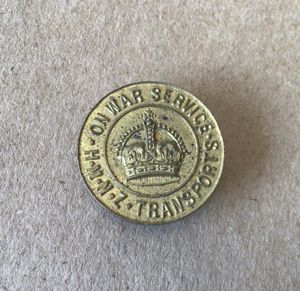New Zealand WW1 'On War Service HMNZ Transports' Lapel Badge