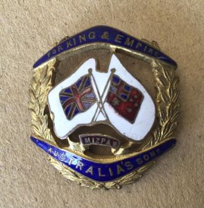 WW1 Australian Sweetheart Badge.