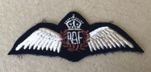 WW2 RAF Pilot Wings - Canadian Made.