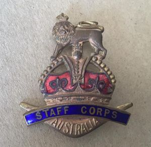 1920-1930 Australian Staff Corps Hat Badge