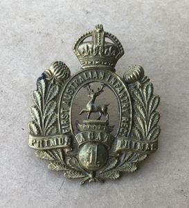 1900-1912. 1st Australian Infantry Regiment Hat Badge