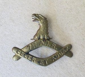 1900-1912 7th AIR Cap badge