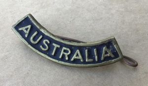Australia WW1 Unofficial Shoulder Title
