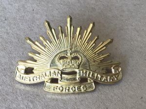 1953-60 Rising Sun Hat Badge