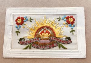 WW1 Australian Silk Postcard