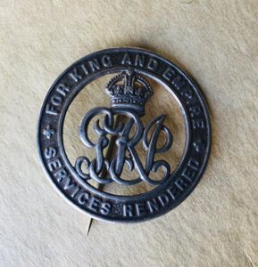 WW1 Silver War Badge Named Australian Issue