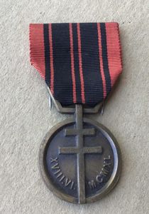 WW2 FRENCH MEDAL OF THE RESISTANCE