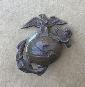 WW2 USMC Hat Badge. - Possibly Australia Made