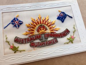 Australia WW1 Silk Postcard