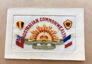 Australia WW1 Silk Postcard