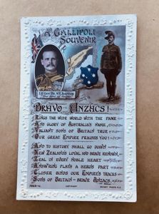 Australia WW1 A Gallipoli Souvenir Postcard, Bravo ANZACs