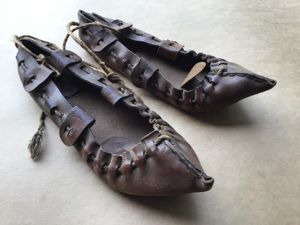 WW1 Turkish Soldiers Pair of Leather Shoes