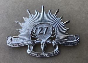 1953-60 27th Battalion-South Australian Scottish Hat Badge