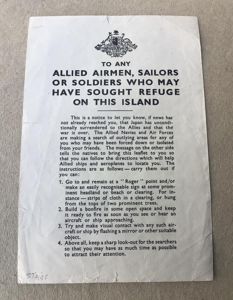 Australia WW2 Air Drop Leaflet to Evading Allied Soldiers- War …
