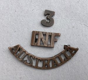 Australia WW1 3rd Infantry Battalion Shoulder Title
