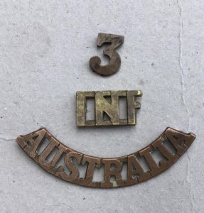 Australia WW1 3rd Infantry Battalion Shoulder Title