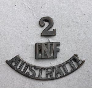 Australia WW1 2nd Infantry Battalion Shoulder Title