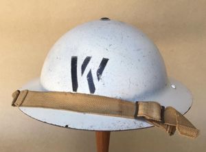 Australia WW2 ARP Warden Officers Helmet