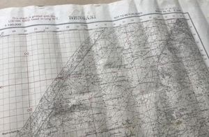 WW2 North African Campaign Military Map of Benghazi