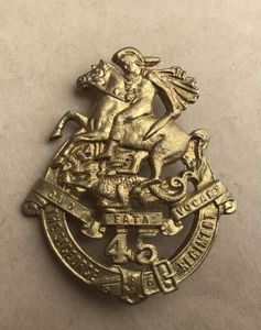 1930-42 45th Battalion Hat Badge