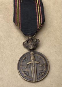 Belgium WW2 Prisoner of War Medal 1940–1945