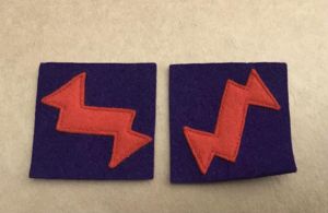 1920's Colour Patches- AE Submarine Mining