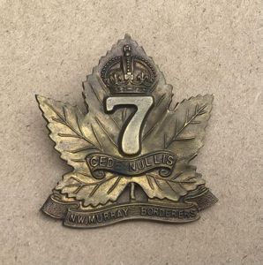 1930-42 7th Infantry Battalion Hat Badge