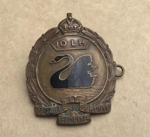 1930-42 10th Light Horse Hat Badge