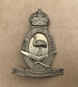 1930-42 5th Light Horse Regiment Hat Badge
