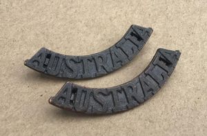 WW2 Australian Economy Pattern Shoulder Titles