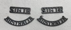 Australia WW1 Light Horse Signal Troop Shoulder Titles