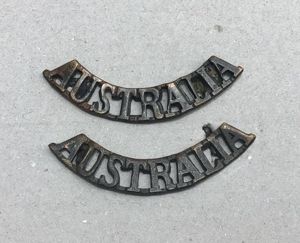 WW1 AIF Nurse's 'Miniature' Shoulder Titles.