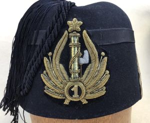 WW2 Superb Italian MVSN 'Black Shirts' Officers Fez
