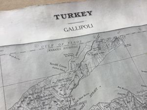 WW1 Original Military Map of Turkey