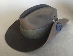 Australia WW2 Army Slouch Hat -1942 dated.