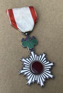 Japan The Order of the Rising Sun, Silver Rays (6th …