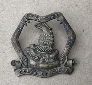 1930-42 8th Infantry Battalion Hat Badge