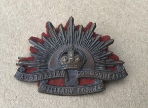 1930-42 Australian Rising Sun Hat Badge