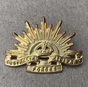 1949-53 Rising Sun Cap Badge.