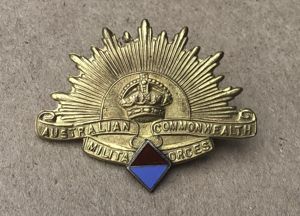 WW1 27th Battalion Rising Sun Sweetheart Badge