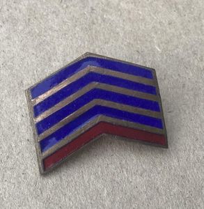 WW1 Overseas Service Cheverons Lapel Badge