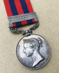 India General Service Medal 1854 - 80th Regt of Foot