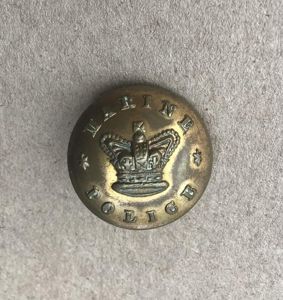 British Victorian Period Marine Police QVC Button