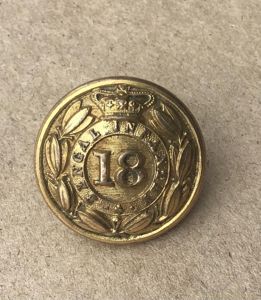 British India 18th Bengal Infantry Button