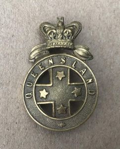 Pre Federation QLD Military Forces Hat Badge