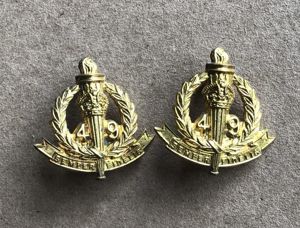 1930-42 49th Infantry Battalion Collar Badges