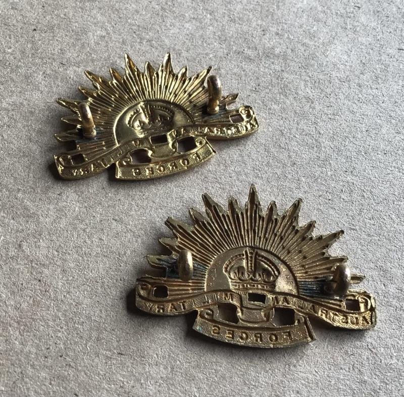1948-53 Rising Sun General Service Collar Badges — image 2