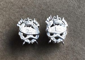 1953-60 Royal Australian Armoured Regiment Collar Pair.