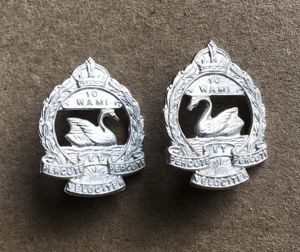 1948-53 10th Western Australian Mounted Infantry Collar Badges